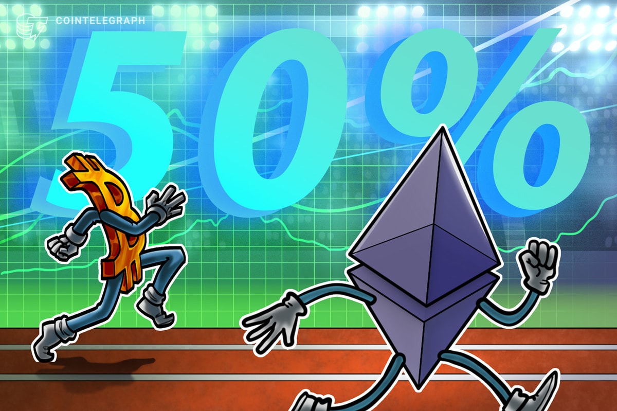 Ethereum's 50% rally setup vs. Bitcoin sparks altseason hopes