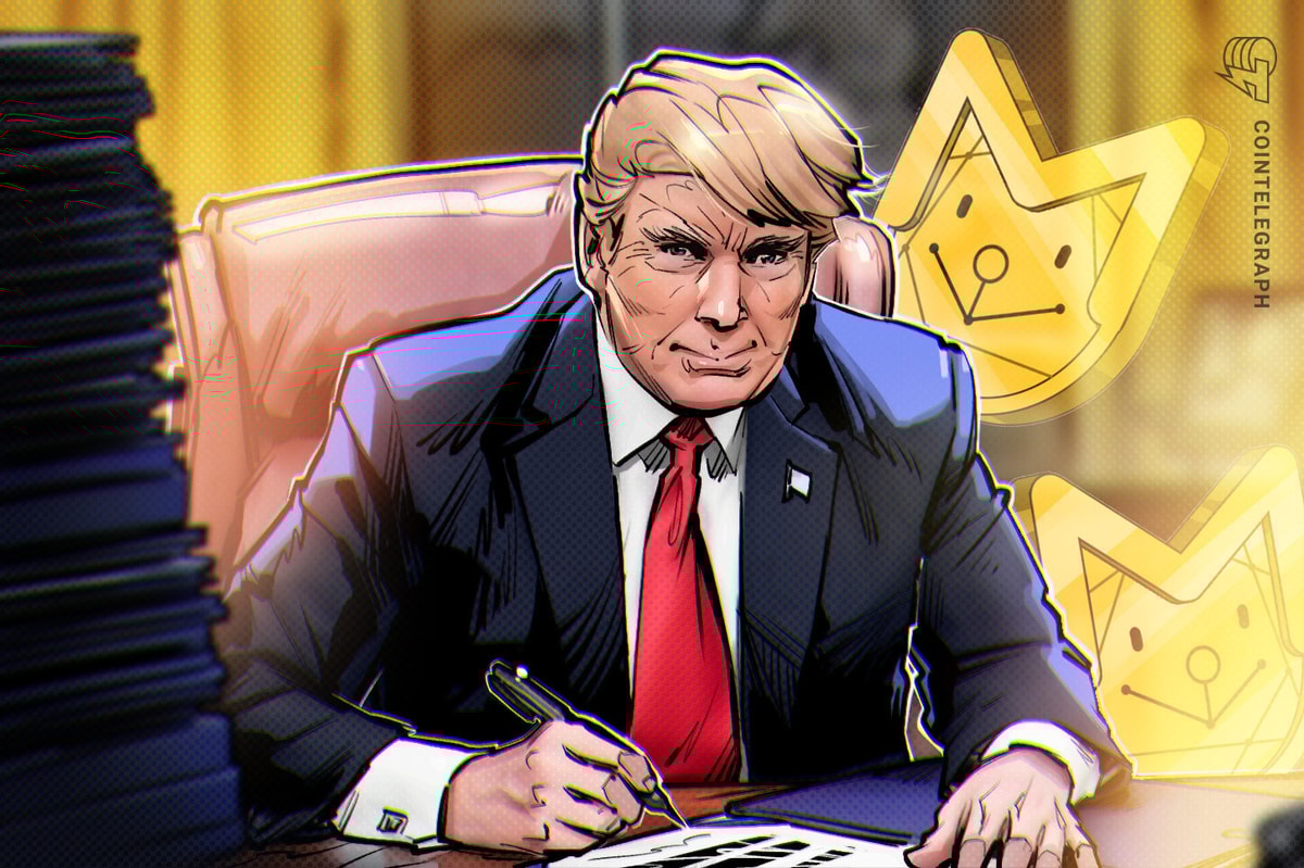 Trump’s use of presidential seal at memecoin event raises legal questions