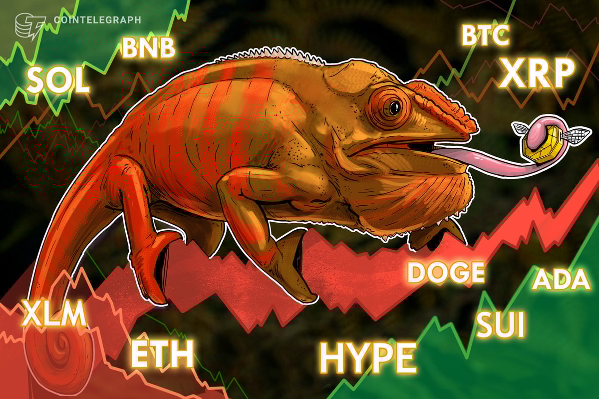 Price Predictions for BTC, ETH, XRP, BNB, SOL, DOGE, ADA, HYPE, XLM, SUI