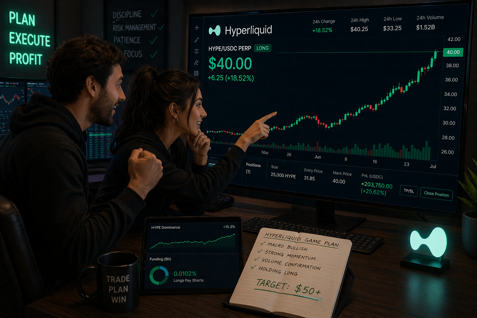 Analyzing a bullish HYPE chart